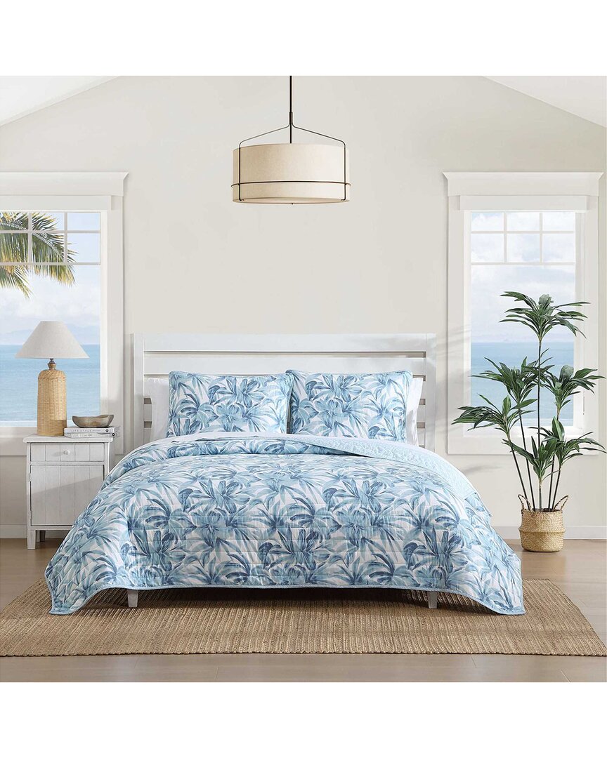 Tommy Bahama 136 Thread Count Aubrey Cotton Reversible Quilt Set