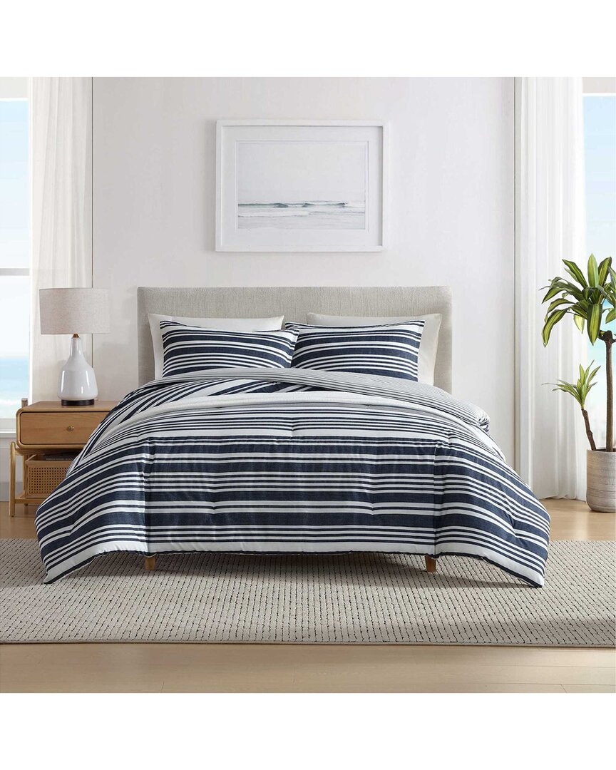 Nautica Coastline Stripe Cotton Comforter Bedding Set