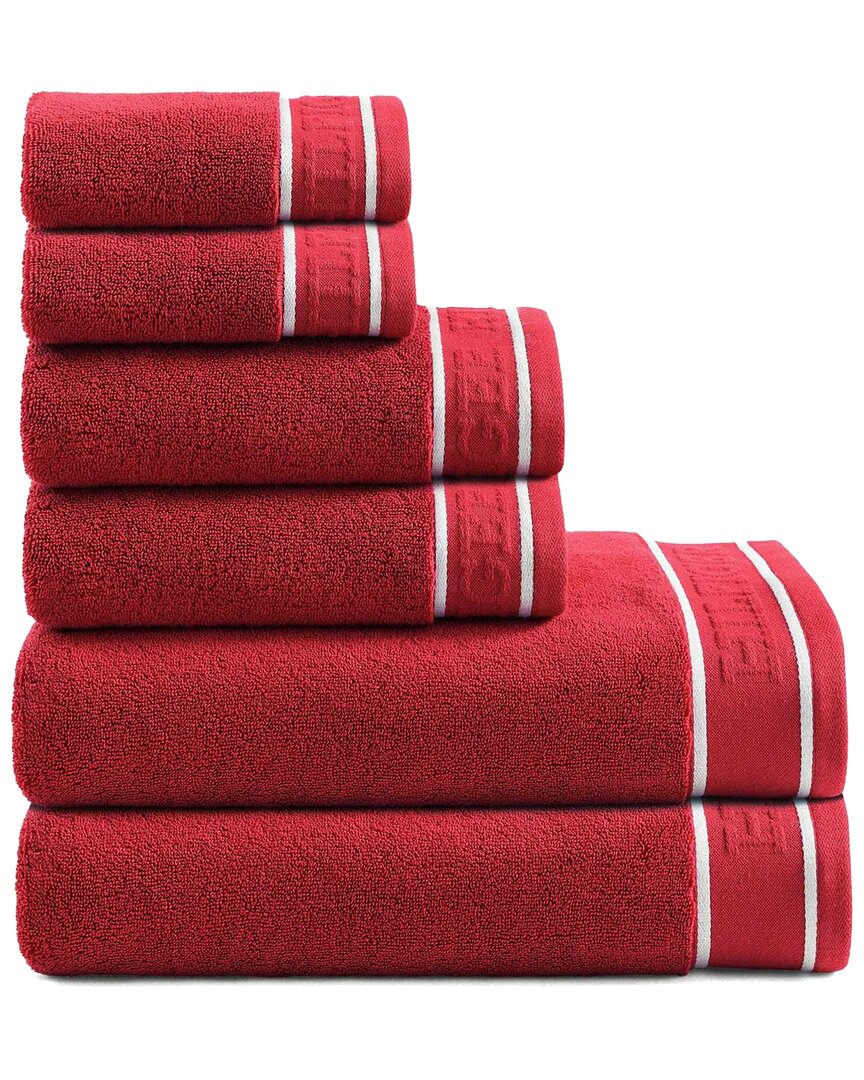 Tommy Hilfiger Th Legacy Cotton Terry Towel Set In Red