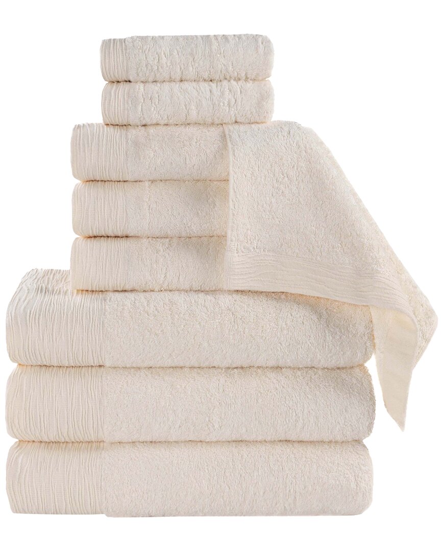 Superior Rayon Eco-friendly Fluffy Soft Modern Solid 9pc Towel Set
