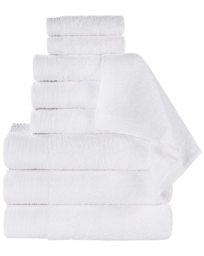 Superior Rayon Eco-friendly Fluffy Soft Modern Solid 9pc Towel Set