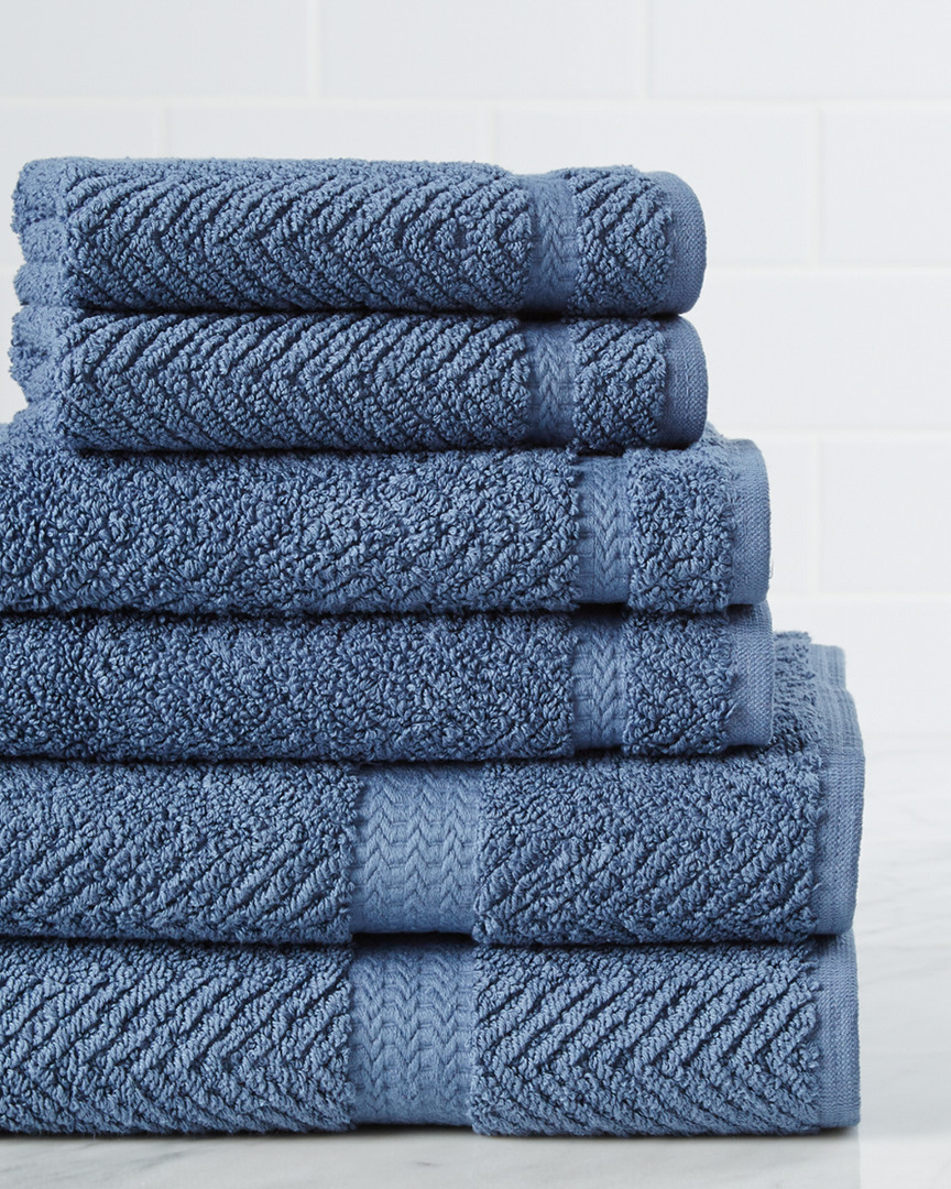 LINUM HOME TEXTILES LINUM HOME TEXTILES HERRINGBONE WEAVE 6PC TOWEL SET