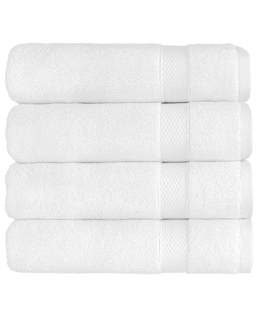 Linum Home Textiles Anovia 4pc Hand Towel Set In White