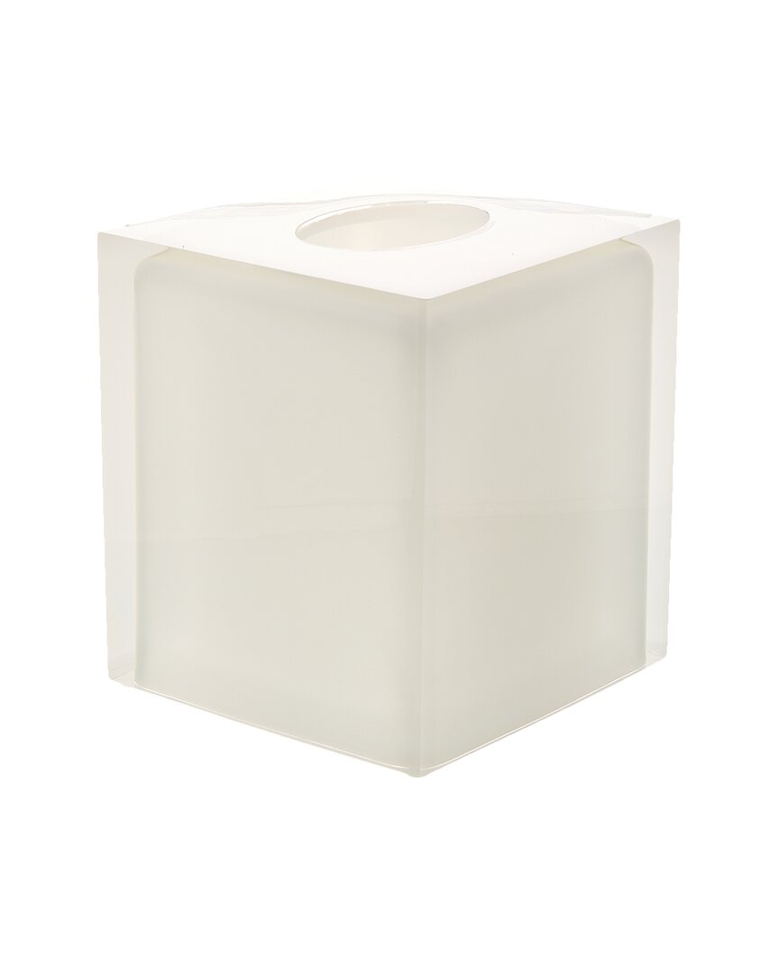Jonathan Adler Hollywood Tissue Box In White