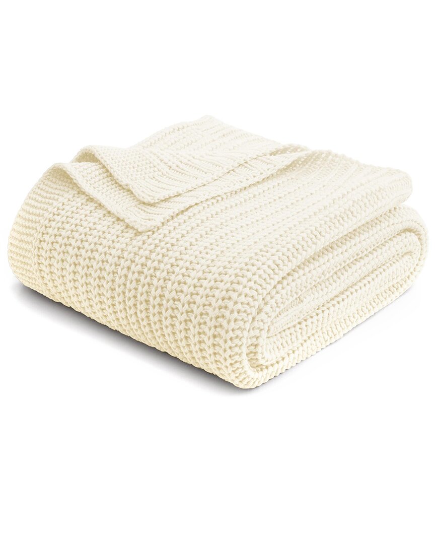 Unikome Chunky Knit Throw Blanket