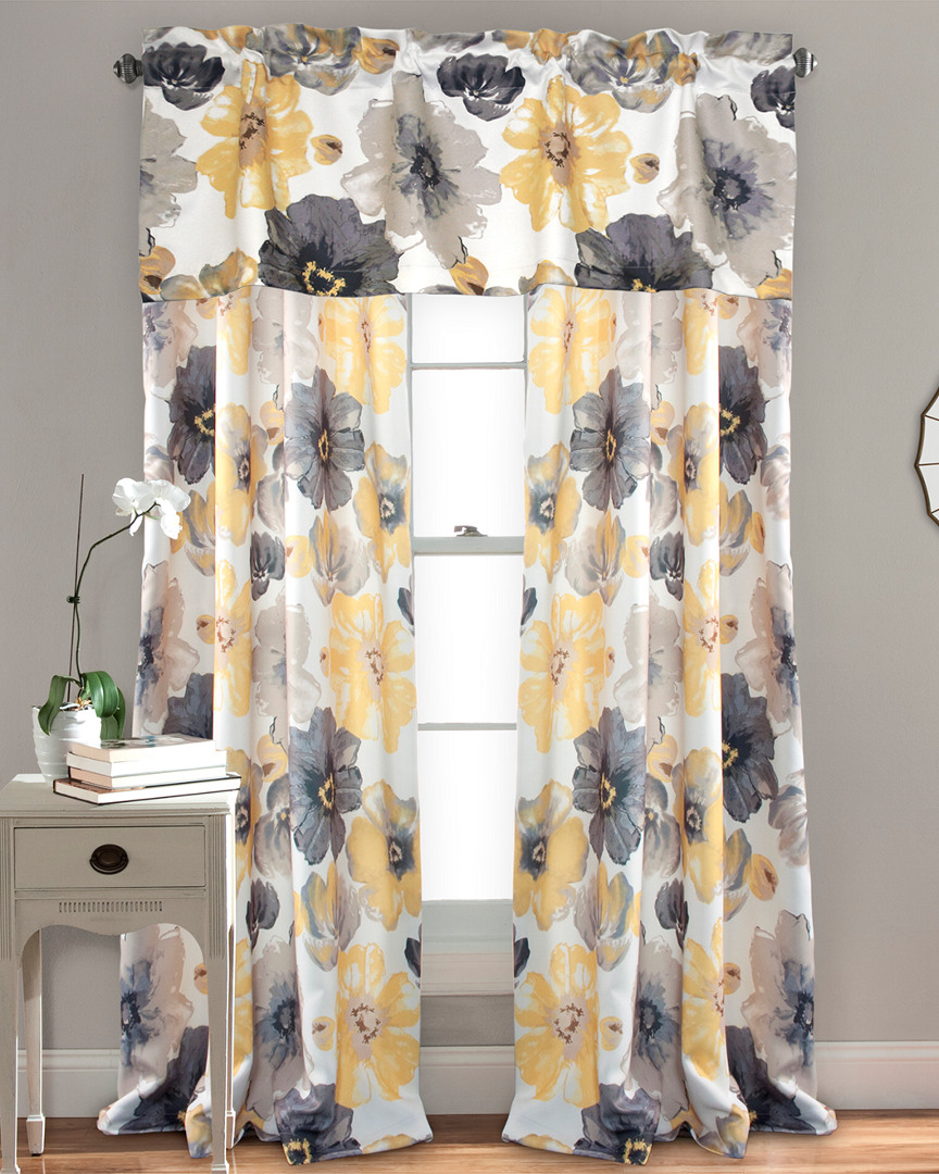 Triangle Home Leah Room Darkening Window Curtain Panels