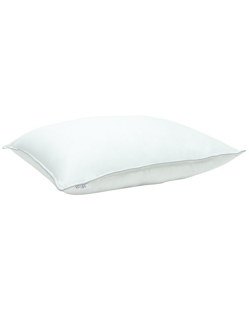 Fluffco Down & Feather Pillow - Firm In White