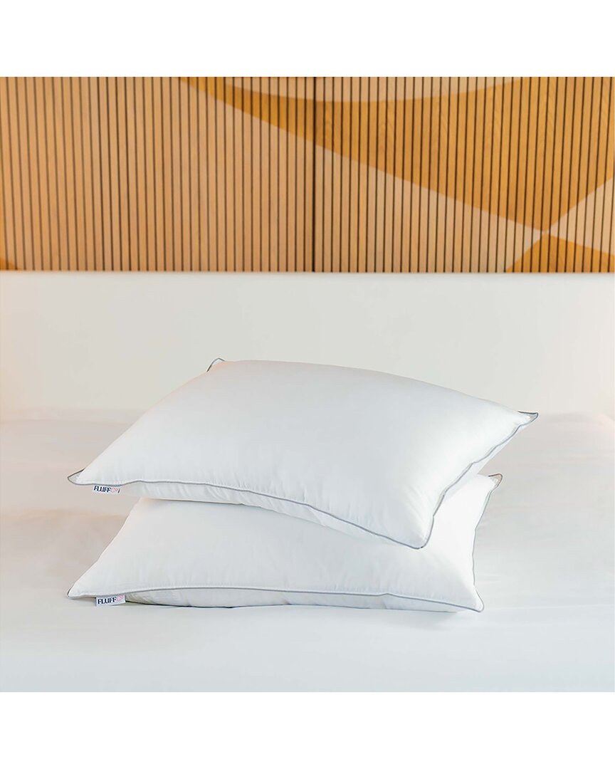 Fluffco Down Alternative Pillow - Firm In White