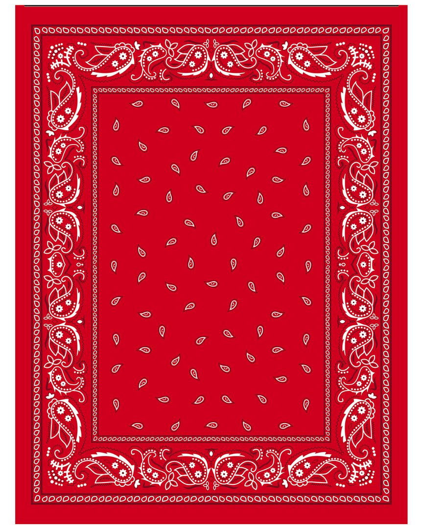 Dohler Set Of 2 Bandana Beach Towels In Red