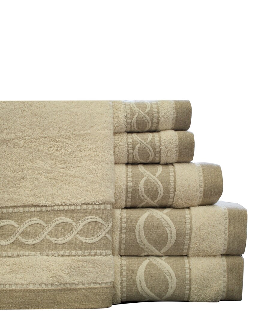 Belle Epoque Waves 6pc Towel Set