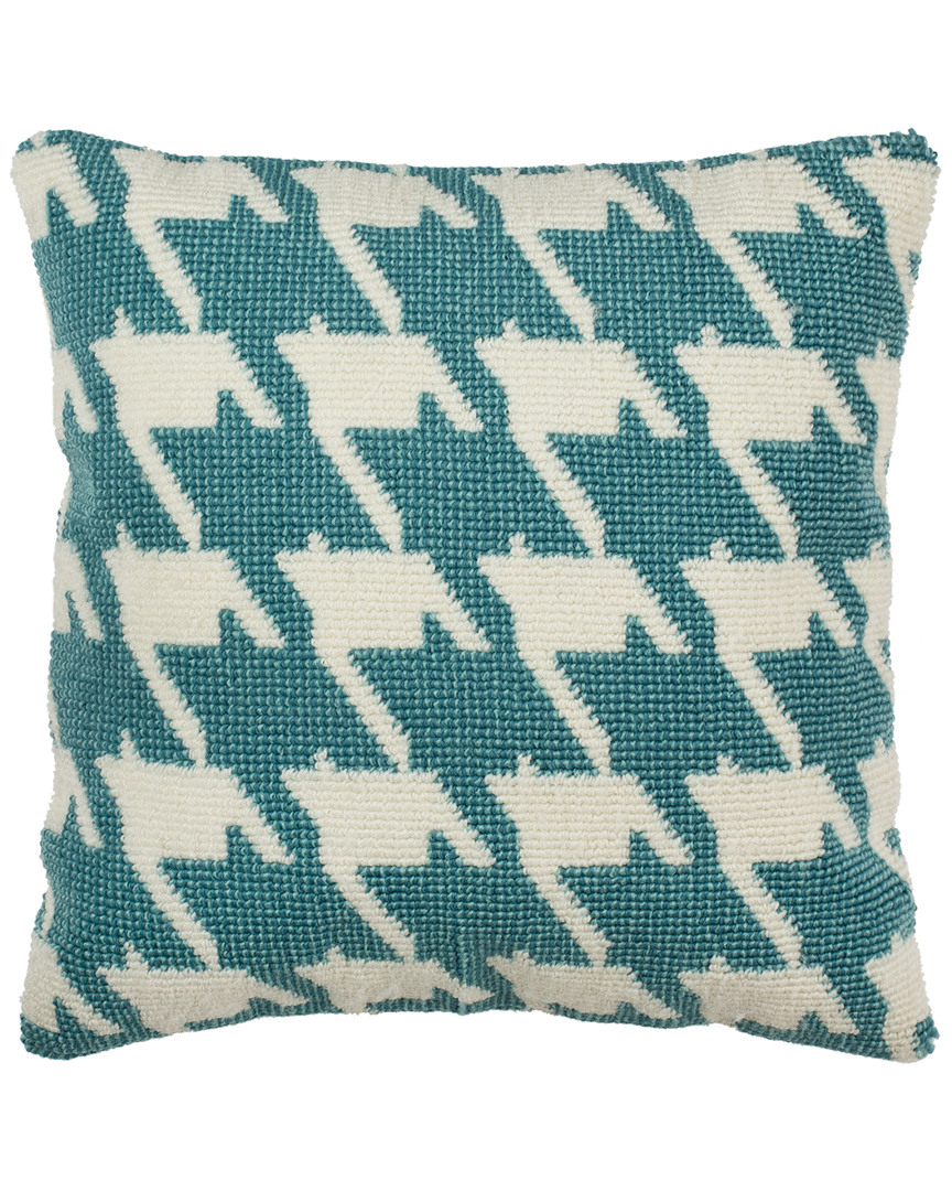 Safavieh Hanne Houndstooth Pillow In Ivory