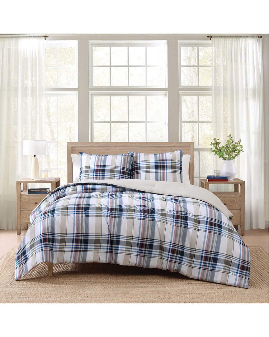 Tommy Hilfiger 180 Thread Count Waterbury Plaid Cotton Comforter Set