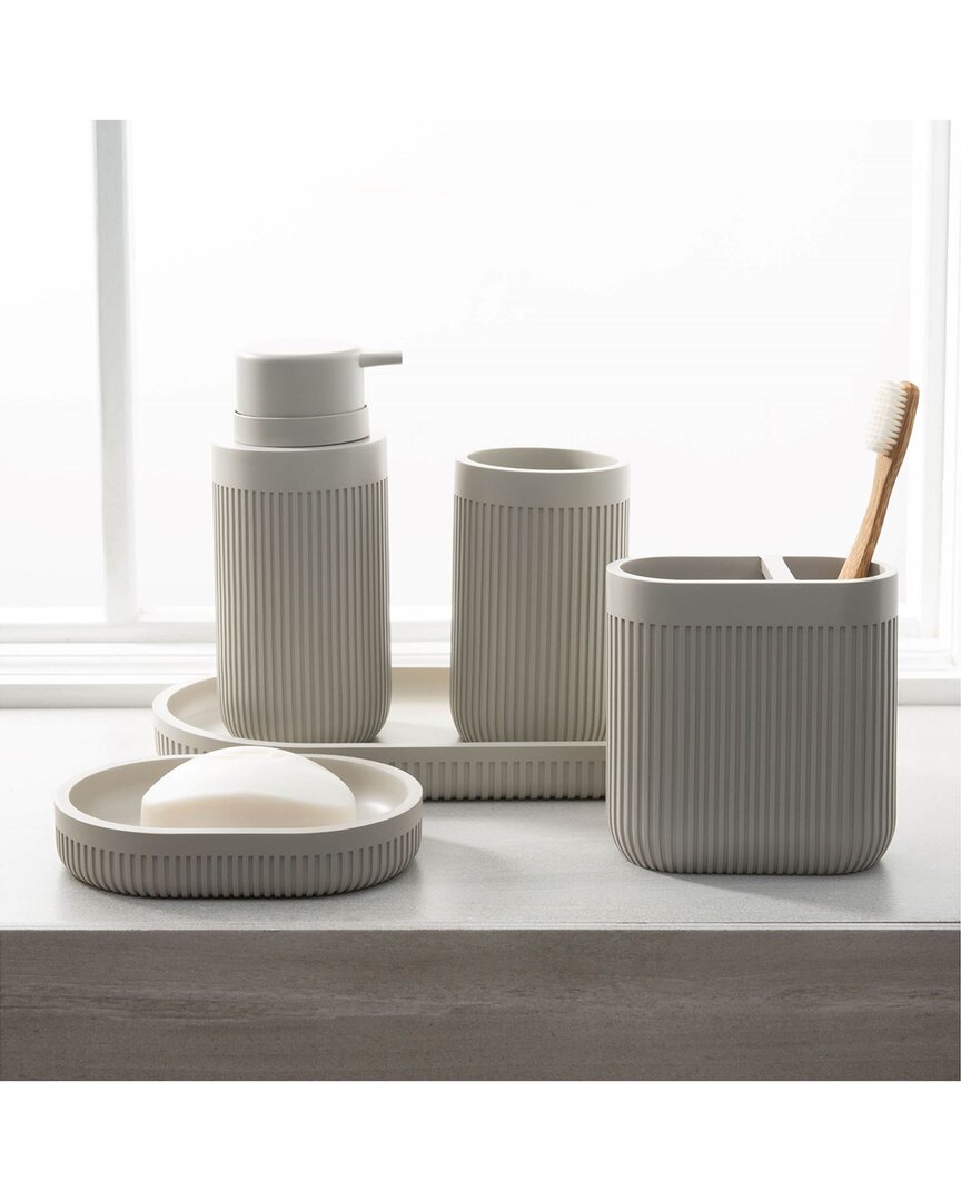 Moda At Home 5pc Corbett Countertop Set In Beige