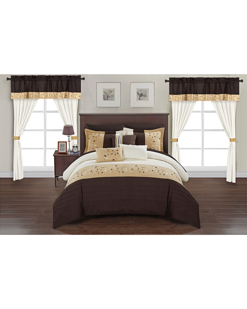 Chic Home Sona Bed In A Bag Comforter Set In Brown