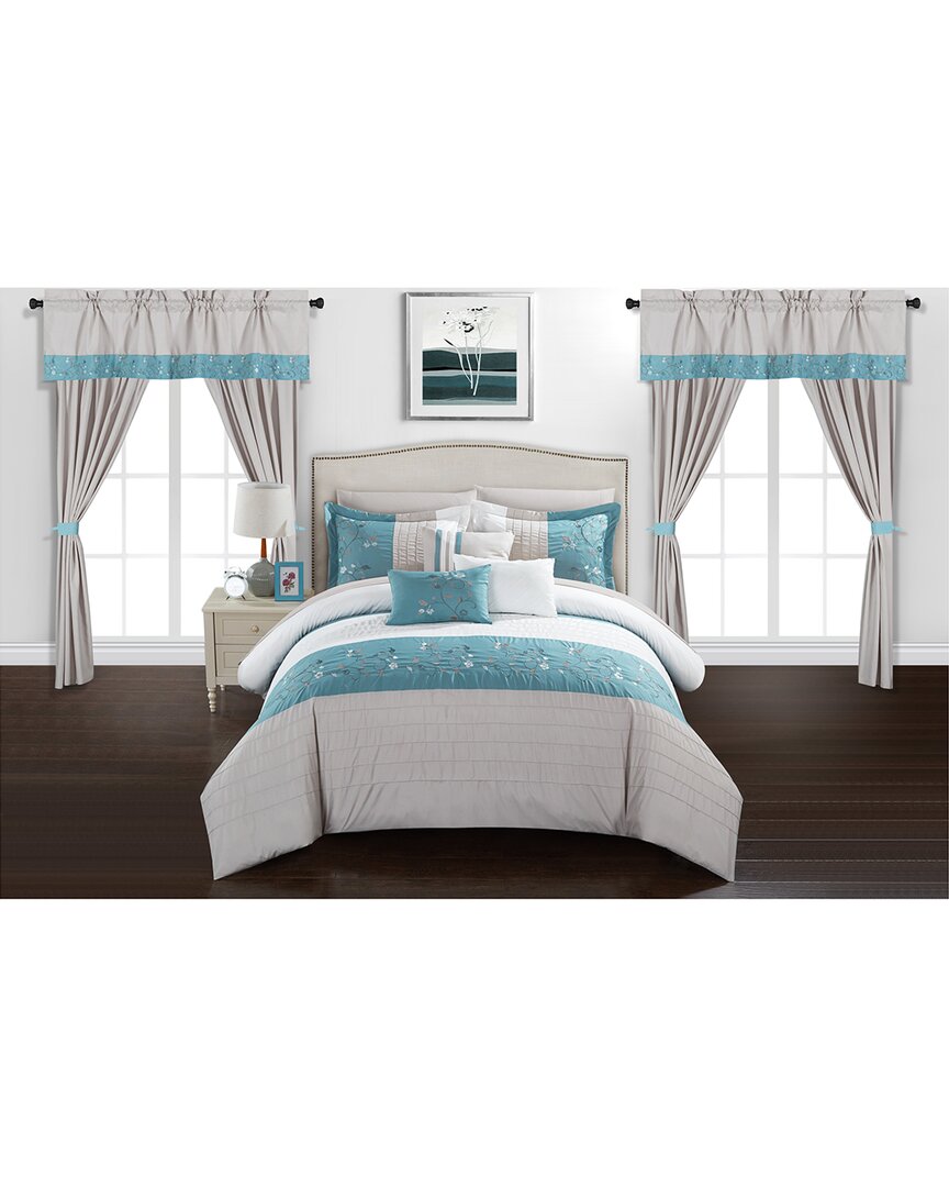 Chic Home Sona Bed In A Bag Comforter Set In Blue