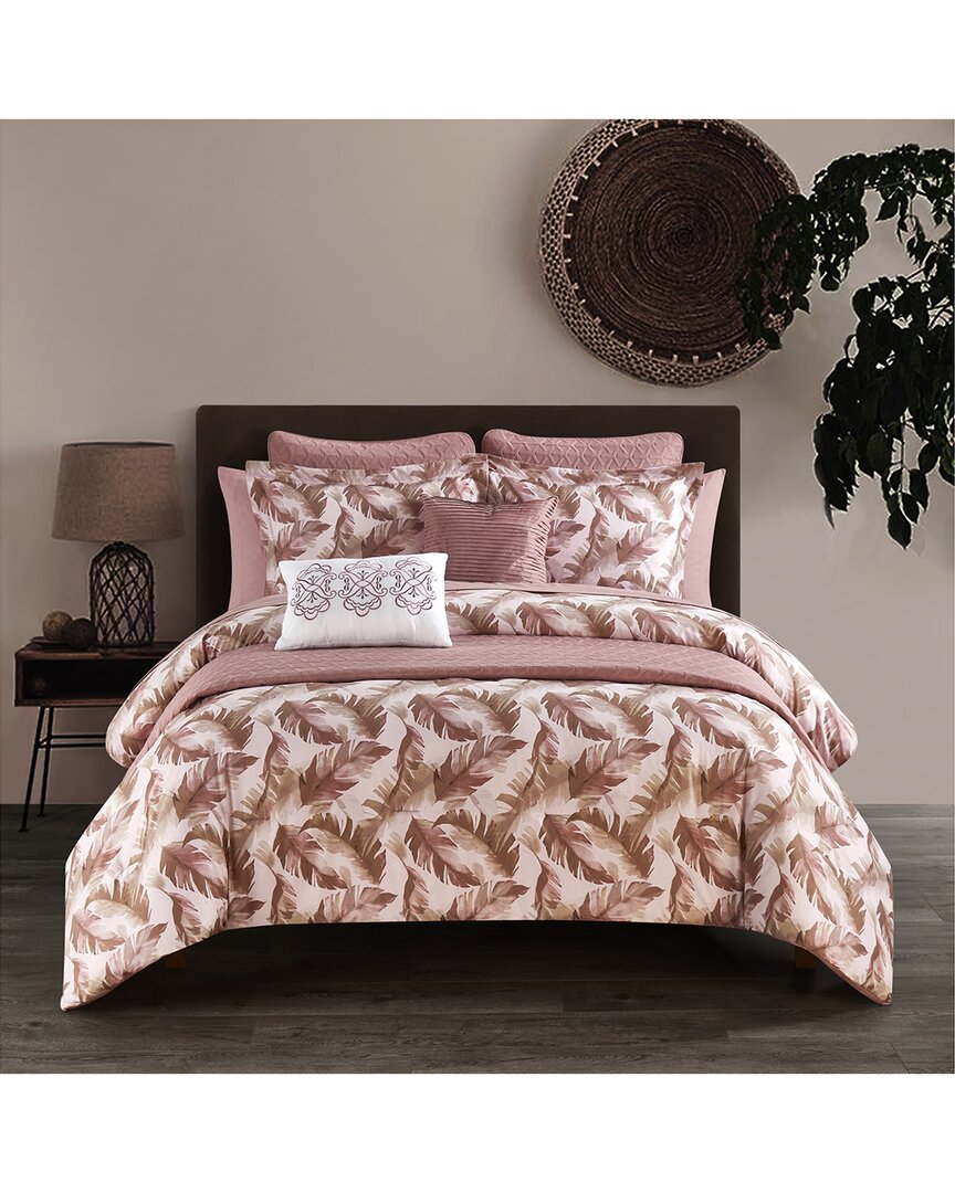 Chic Home Kallie Comforter Set In Blush
