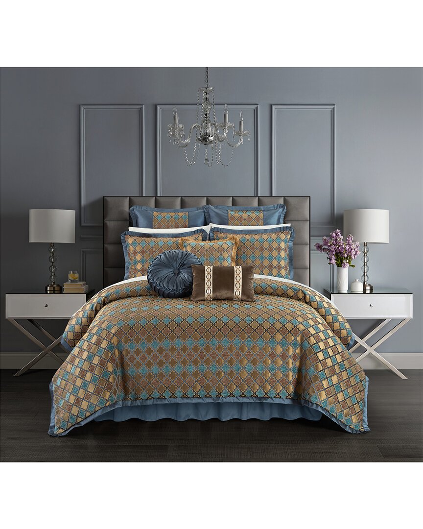 Chic Home Sueann Comforter Set In Blue