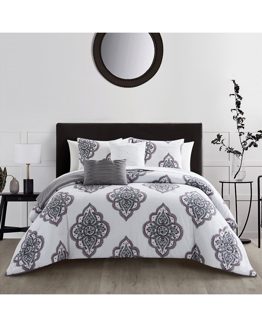 Chic Home Kyra Comforter Set In Grey