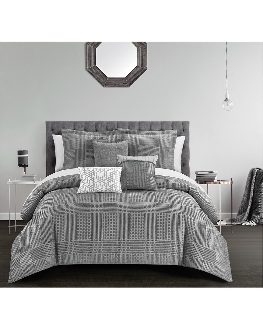 Chic Home Jodey Comforter Set In Grey