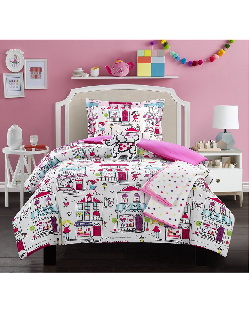 Chic Home Universal 4pc Comforter Set In Pink