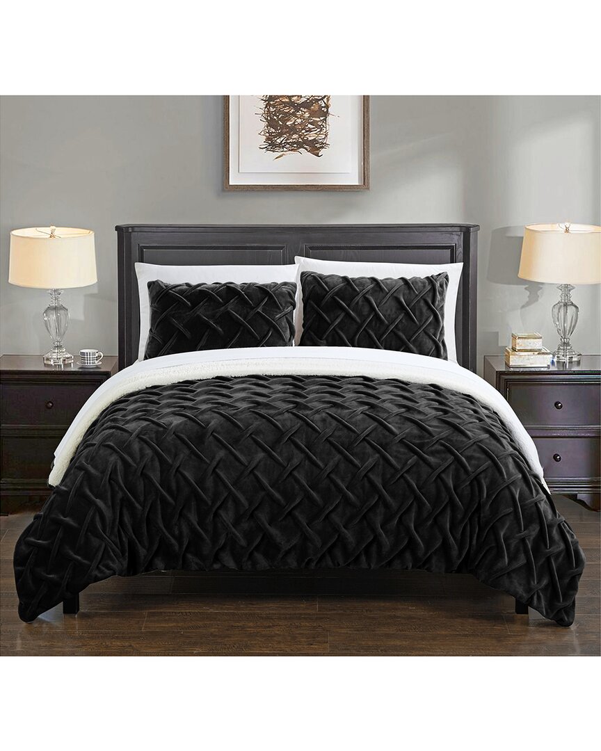 Chic Home Thirsa Comforter Set In Black
