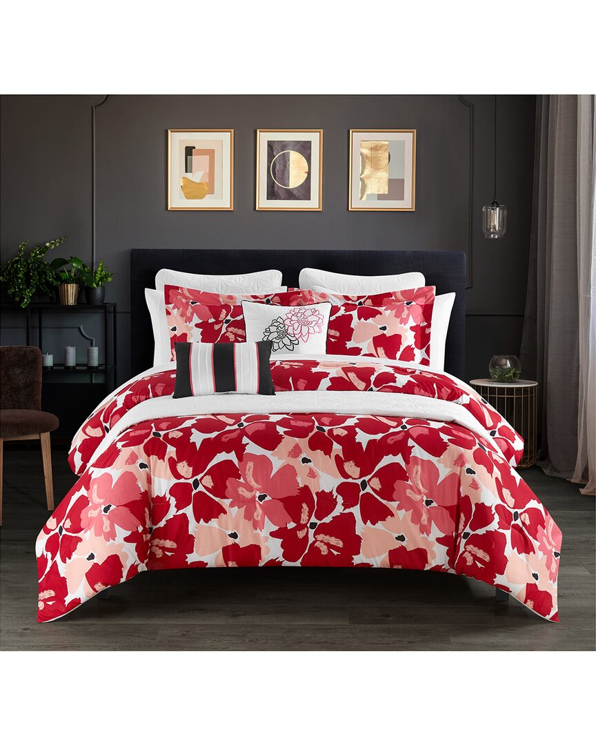 Shop Chic Home Kali Comforter Set In Pink