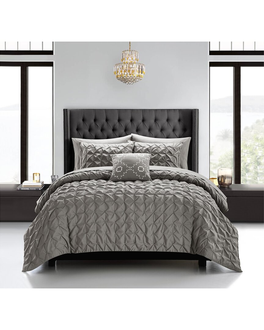 Chic Home Edison Comforter Set In Grey