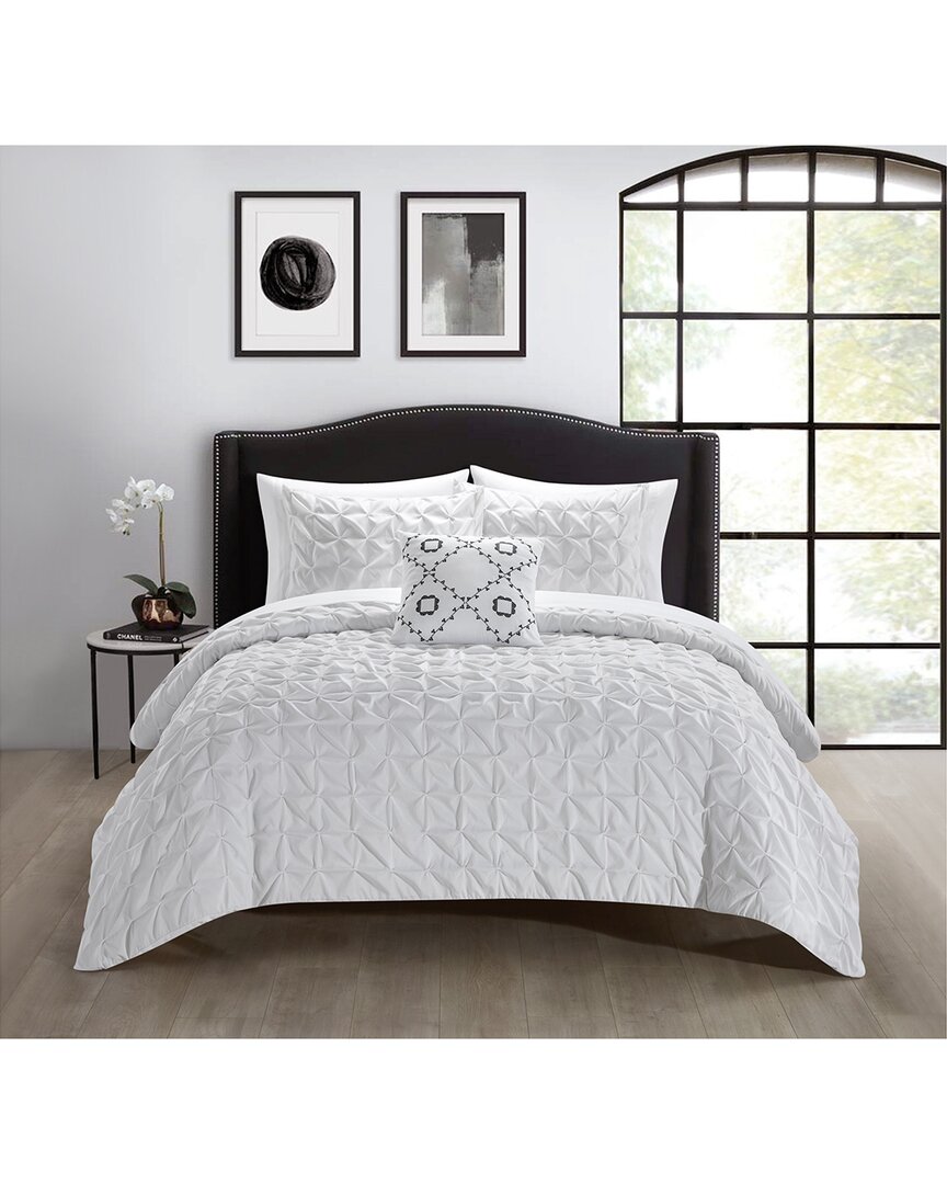 Chic Home Edison Comforter Set In White