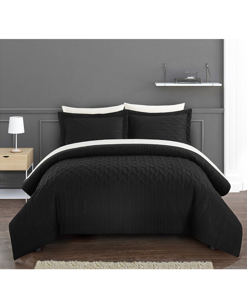 Chic Home Jazmaine Comforter Set In Black