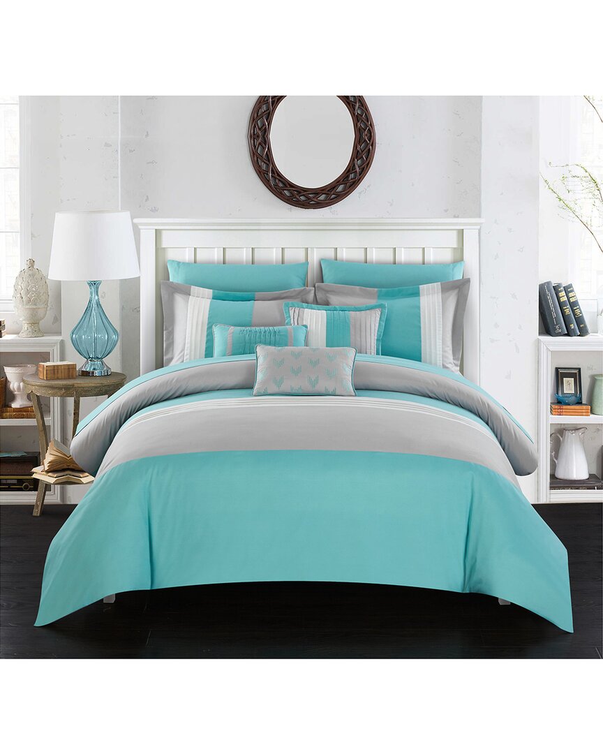 Chic Home Rashi Bed In A Bag Comforter Set In Turquoise
