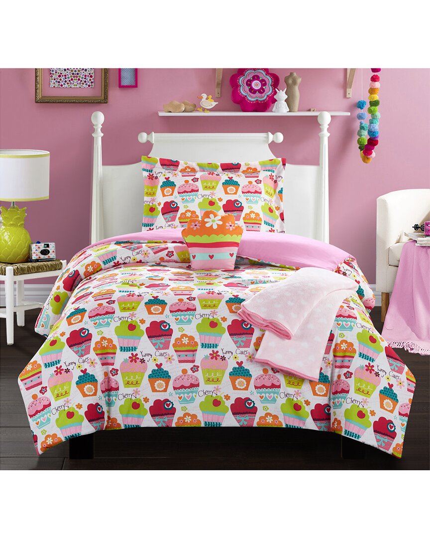 Chic Home Chocolate Muffin Comforter Set In Pink