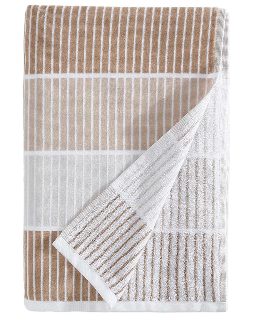 Calvin Klein Blocke Blend Terry Beach Towel Yarn-dye Stripe