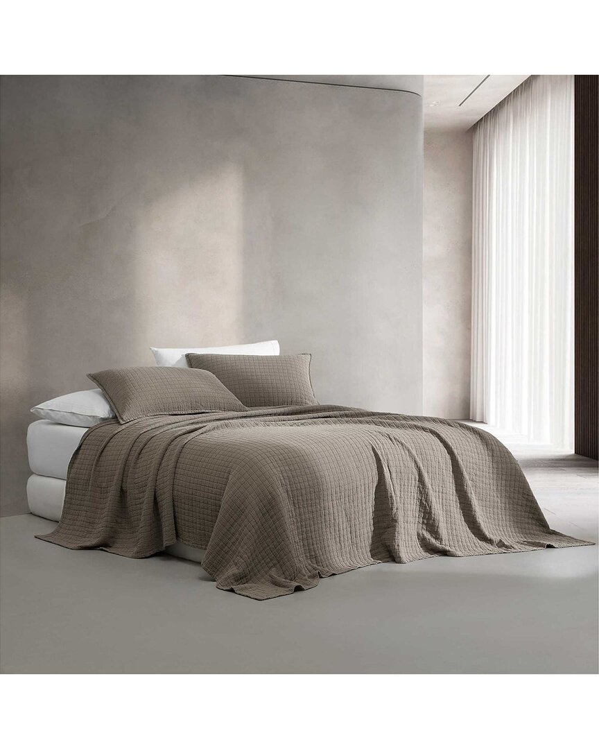 Calvin Klein Essential Garment Washed Cotton Jacquard Coverlet