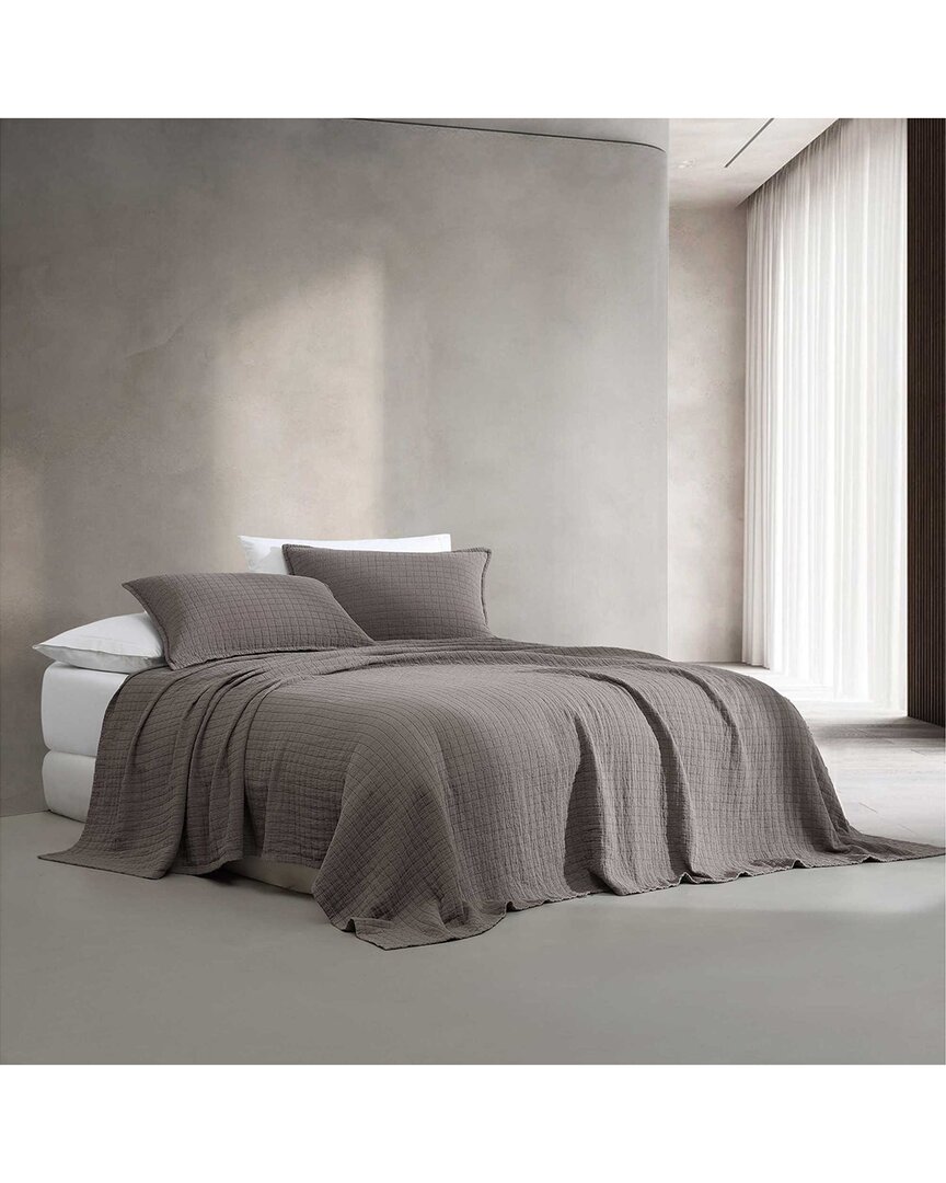 Calvin Klein Essential Garment Washed Cotton Jacquard Coverlet