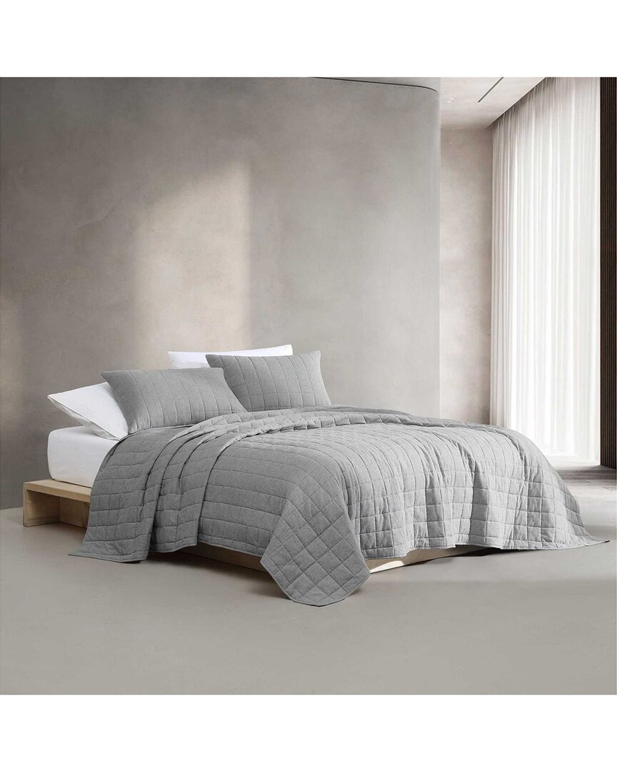 Calvin Klein Melange Flannel Cotton Quilt