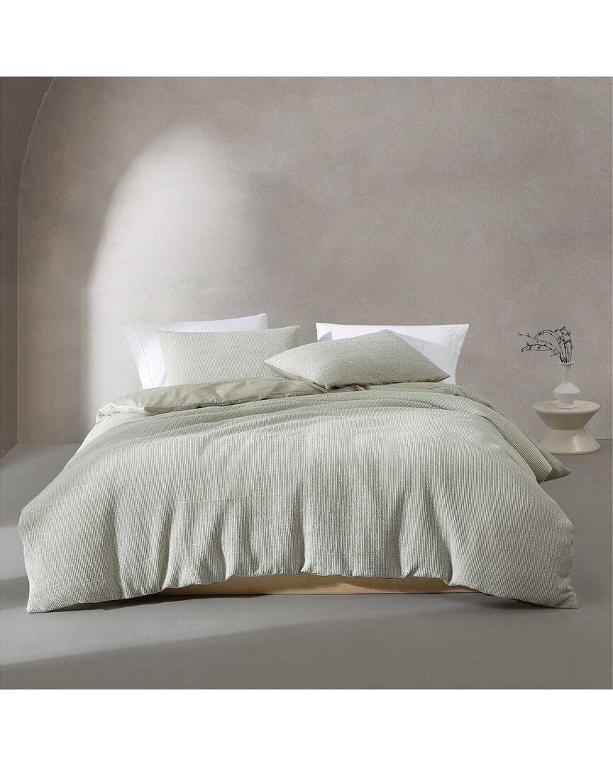 Calvin Klein Microwaffle Cotton Blend Melange Comforter Set