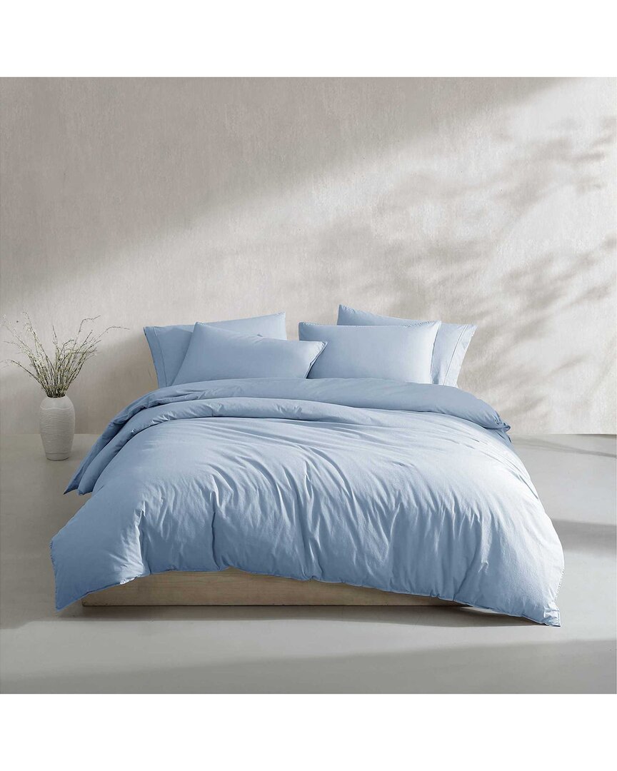 Calvin Klein 200 Thread Count Washed Percale Cotton Comforter Set