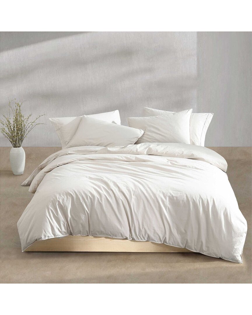Calvin Klein 200 Thread Count Washed Percale Cotton Comforter Set