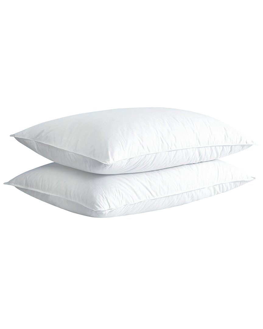 Firefly Twin Pack White Goose Nano Down And Feather Pillows