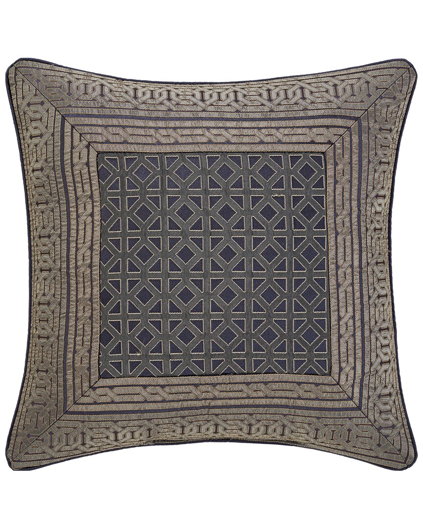J Queen New York Alaro - Slate Square Decorative Throw Pillow
