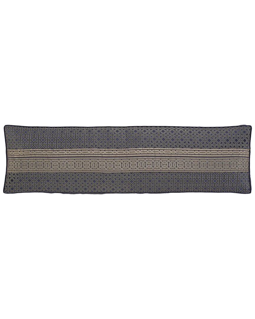 J Queen New York Alaro - Slate Bolster Decorative Throw Pillow