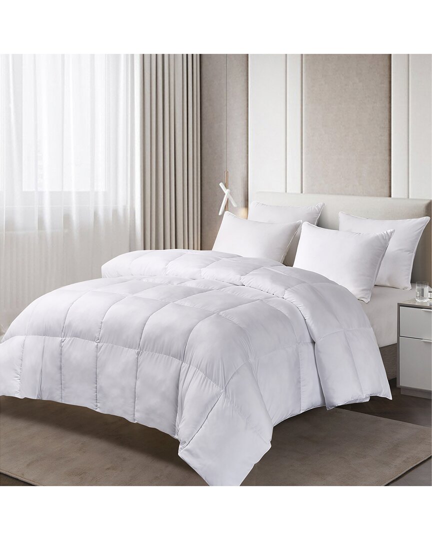 Blue Ridge Home Fashions 1000 Tc Cotton Duraloft Down-alternative Extra Warmth Comforter In White