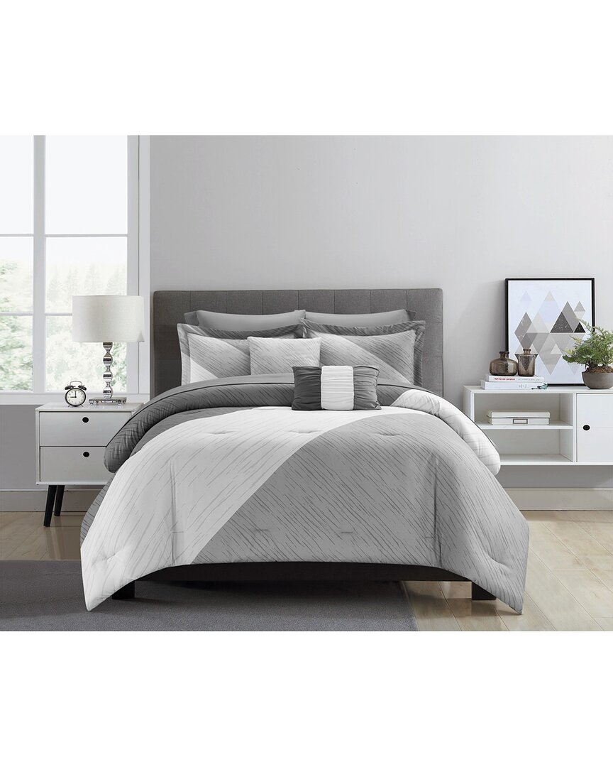 New York And Company New York & Company Kinsley Grey Comforter Set