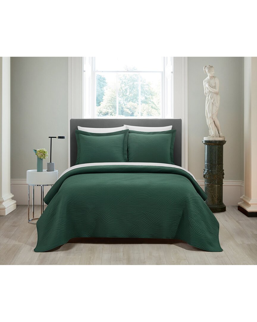 New York And Company New York & Company Teague Green Quilt Set