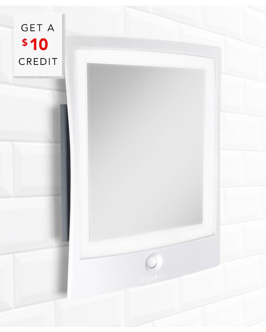 Zadro Zfogless Rechargeable Led Lighted Shaving Mirror With Auto Fill With $10 Credit In Gray