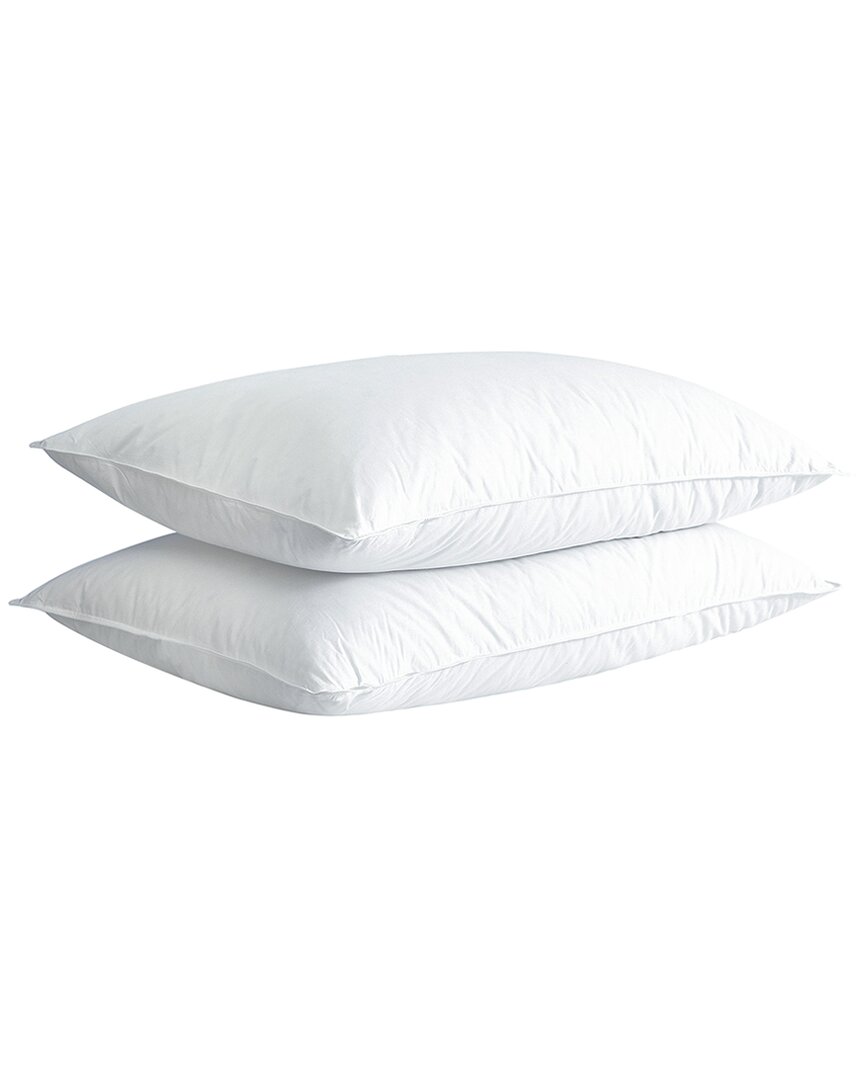 Firefly Twin Pack White Goose Nano Down And Feather Pillow