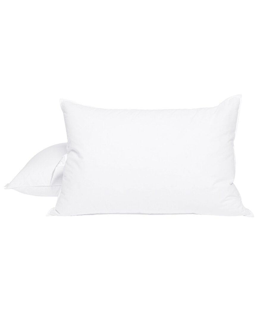 Firefly Twin Pack White Goose Nano Down And Feather Pillow