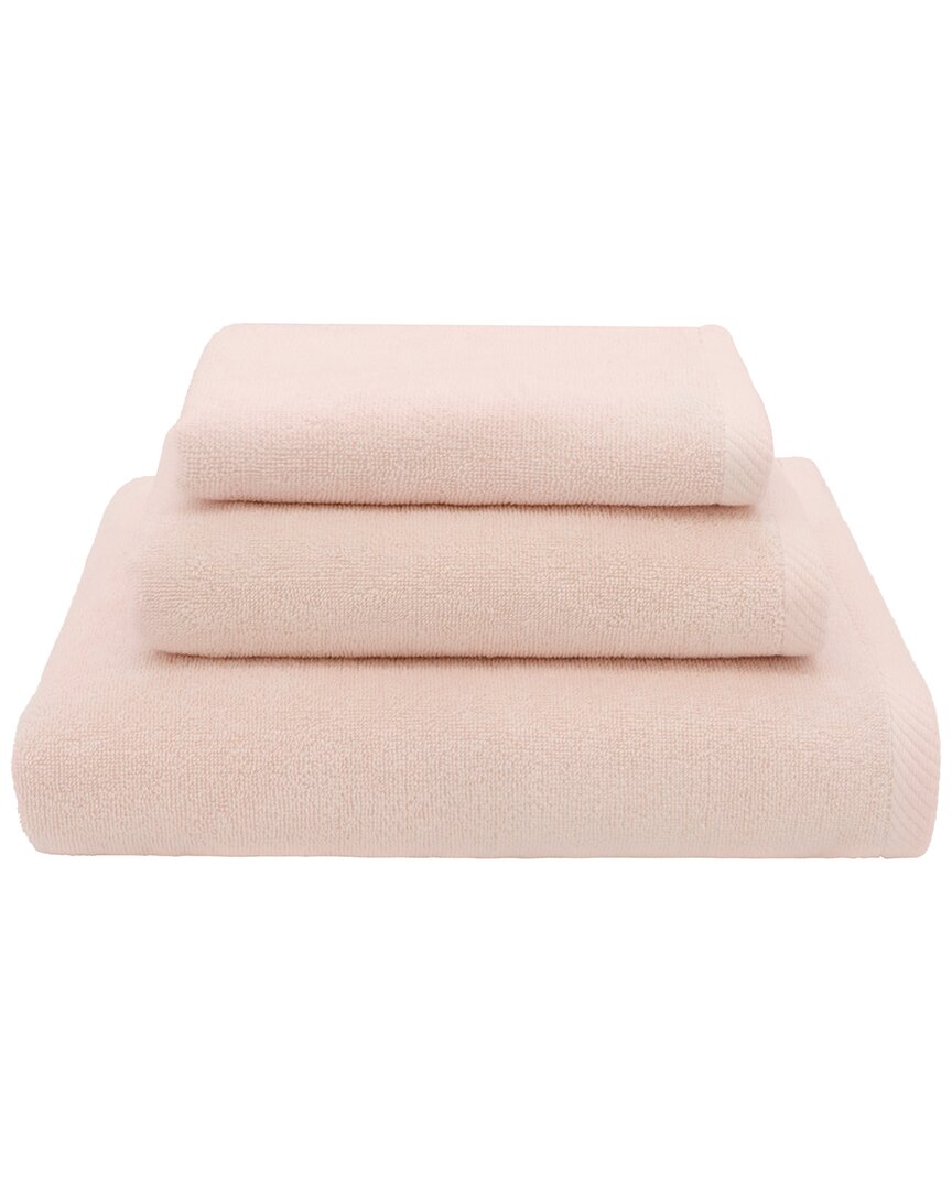 Linum Home Textiles 100% Turkish Cotton Ediree 3pc Towel Set In Pink