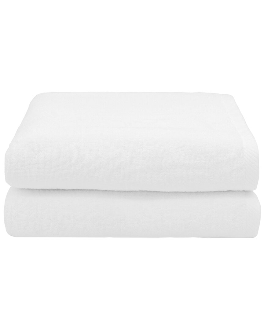 Linum Home Textiles 100% Turkish Cotton Ediree Bath Towels (set Of 2) In White