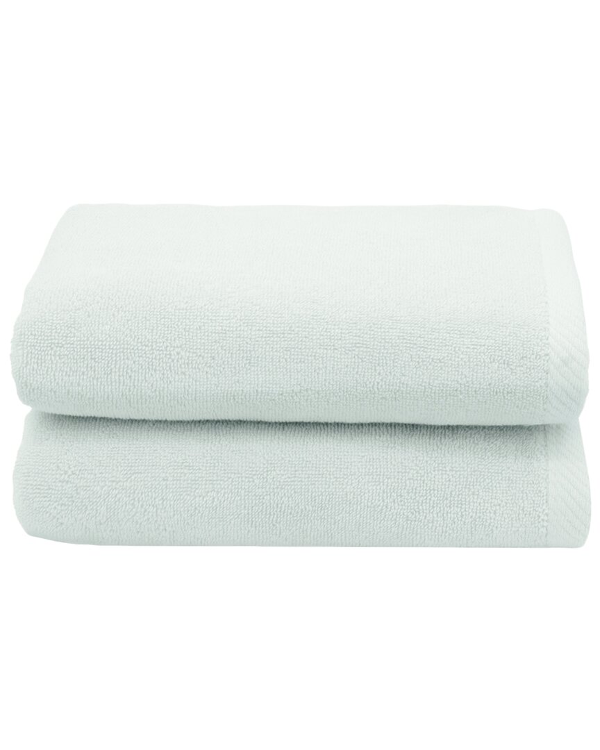 Linum Home Textiles 100% Turkish Cotton Ediree Hand Towels (set Of 2) In Aqua